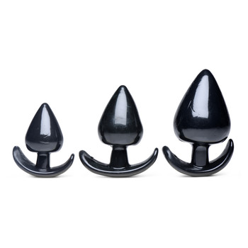 Triple Spades 3 Piece Anal Plug Set by Master Series