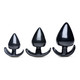 Triple Spades 3 Piece Anal Plug Set by Master Series