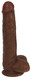 8 Inch Slim Dildo with Balls - Dark by Thinz