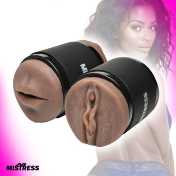 Double Shot Mouth and Male Stroker - Dark by Mistress