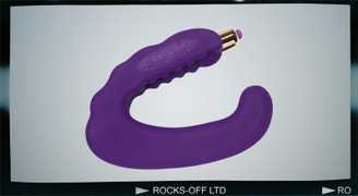 Rock Chick Vibrator Hands Free - Purple