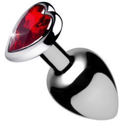 Red Heart Gem Anal Plug Large by Booty Sparks