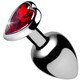 Red Heart Gem Anal Plug Large by Booty Sparks