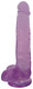 8 Inch Slim Stick with Balls Grape Ice Dildo by LolliPop Dildo
