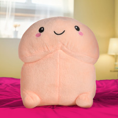 Chibi Happy Peckers Pillow - Medium by Pop Peckers