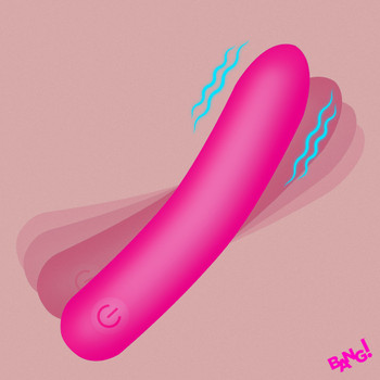 Tapered Flexible Silicone Bullet - Pink by Bang!