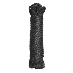 Premium Black Nylon Bondage Rope- 25 Feet
