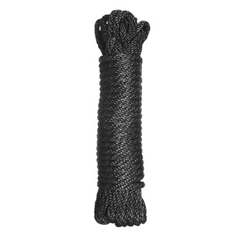Premium Black Nylon Bondage Rope 25 Feet by Master Series