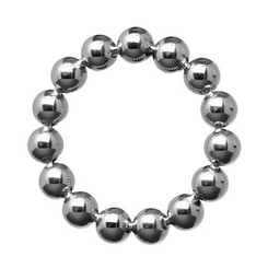 Meridian 1.75 Inch Stainless Steel Beaded Erection Ring by Master Series