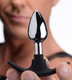 Dark Invader Metal and Silicone Anal Plug - Small by Master Series