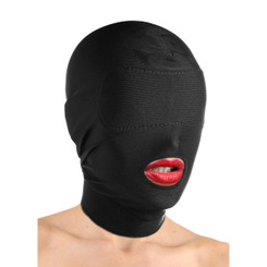 Disguise Open Mouth Hood with Padded Blindfold by Master Series
