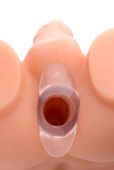 Clear View Hollow Anal Plug - Large by Master Series