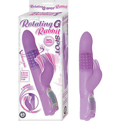 Rotating G-Spot Rabbit Purple Adult Toy