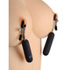 Dark Passion Vibrating Nipple Clamps by Master Series