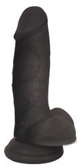 7 Inch Dildo with Balls - Black by JOCK