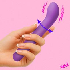 G-Spot Flexible Silicone Vibrator - Purple by Bang!
