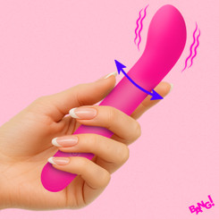 G-Spot Flexible Silicone Vibrator - PInk by Bang!