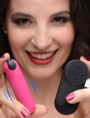 Vibrating Bullet with Remote Control - Pink by Bang!