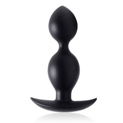 Orbs Steel Weighted Duotone Silicone Anal Plug by Master Series