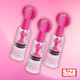 MAXtwist Clit & Nipple Triple Sucker Set - Pink by Size Matters