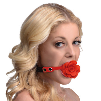 Blossom Silicone Breathable Rose Gag by Master Series