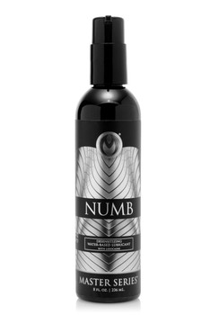 Numb Desensitizing Water Based Lubricant with Lidocaine - 8 oz by Master Series