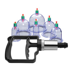 Sukshen 6 Piece Cupping Set with Acu-Points by Master Series