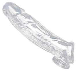 Realistic Clear Penis Enhancer and Testicle Stretcher by Size Matters