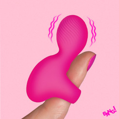 Silicone Finger Vibrator - Pink by Bang!
