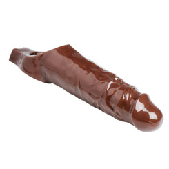 Really Ample Penis Enhancer Sheath Brown by Size Matters