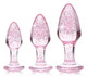 Glitter Gem Anal Plug Set - Pink by Booty Sparks