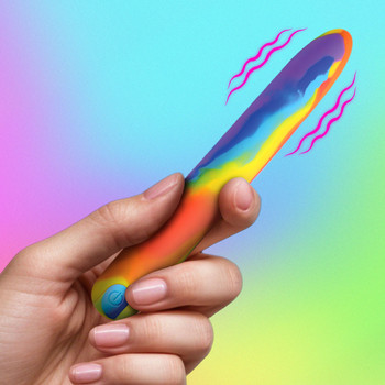 Rainbow Silicone Vibrator by Bang!