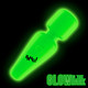 Glow-in-the-Dark Silicone Wand by Bang!