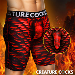 Creature Wear Horny Devil Demon Boxer Shorts - Small