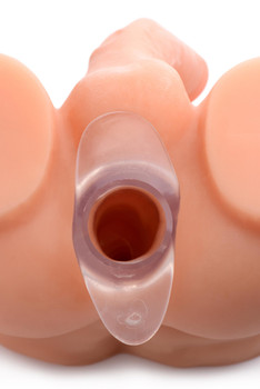 Clear View Hollow Anal Plug - XL by Master Series