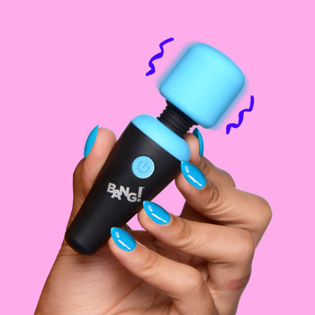 10X Ultra Powerful Silicone Mini Wand - Blue by Bang!
