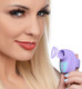 12X Mini Silicone Clit Stimulator - Purple by Shegasm