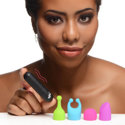 7X Rechargeable Bullet with 4 Attachments by Bang!