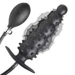 Anal Puffer Nubbed Inflatable Silicone Anal Plug by Master Series