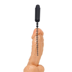 Dark Rod Vibrating Beaded Silicone Sound by Master Series