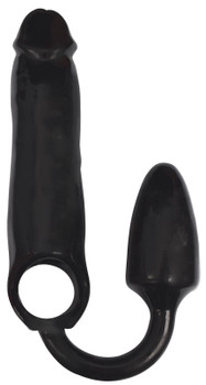 XXXPander Sheath with Smooth Plug - Black by Rooster