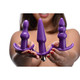 4 Piece Vibrating Anal Plug Set Purple by Trinity Vibes