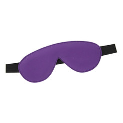 Blindfold Padded Leather - Purple and Black by Strict Leather