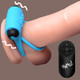 Remote Control 28X Vibrating Erection Ring and Bullet - Blue by Bang!