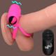 Remote Control 28X Vibrating Erection Ring and Bullet - Pink by Bang!