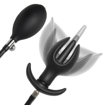 Anal Bound Anchor Inflatable Silicone Anal Plug by Master Series