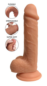 Easy Riders Dual Density Silicone Dildo - 7 Inch