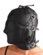 Asylum Leather Hood with Removable Blindfold and Muzzle- ML by Strict Leather - Product SKU AC890 -ML