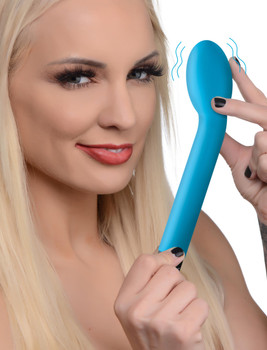 10X Silicone G-Spot Vibrator - Blue by Bang!