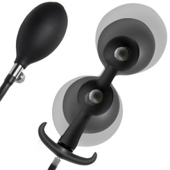 Anal Rattler Weighted Inflatable Silicone Anal Plug by Master Series
